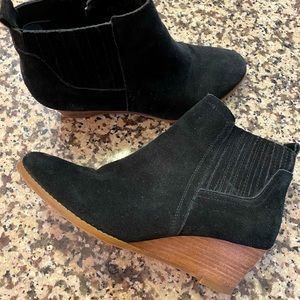 Franco Sarto Black Suede Bootie